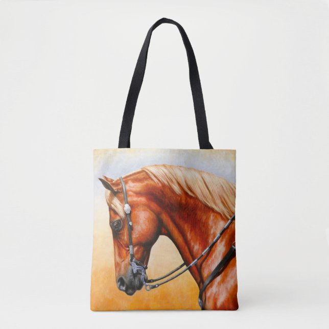 Bolsa Tote Sorrel Western Pleasure Quarter Horse (Frente)