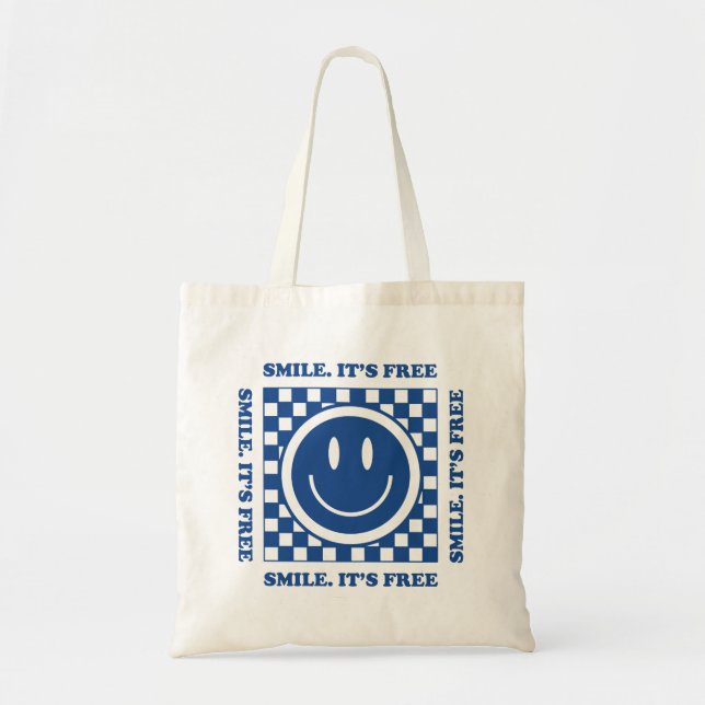 Bolsa Tote Sorria É Grátis (Frente)