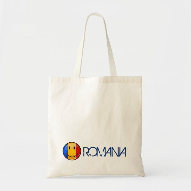 Bolsa Tote Sorrindo bandeira romena (Frente)