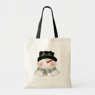 Bolsa Tote Sorrindo Camisetas e presentes de boneco de neve