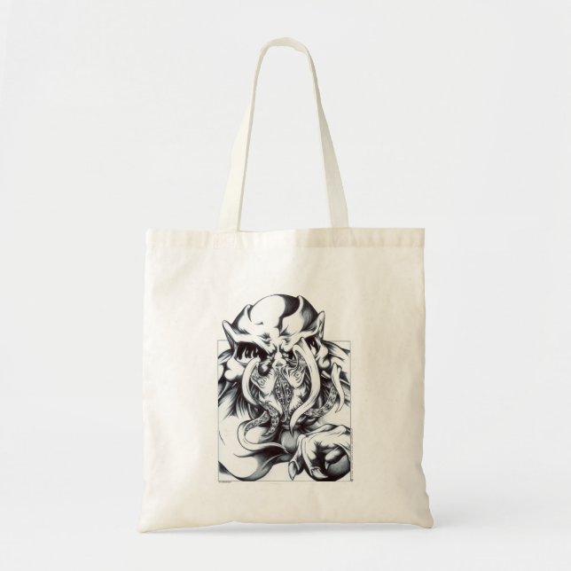 Bolsa Tote Sorrir forçadamente estrangeiro (Frente)