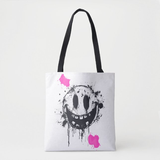 Bolsa Tote Sorriso ácido (Frente)