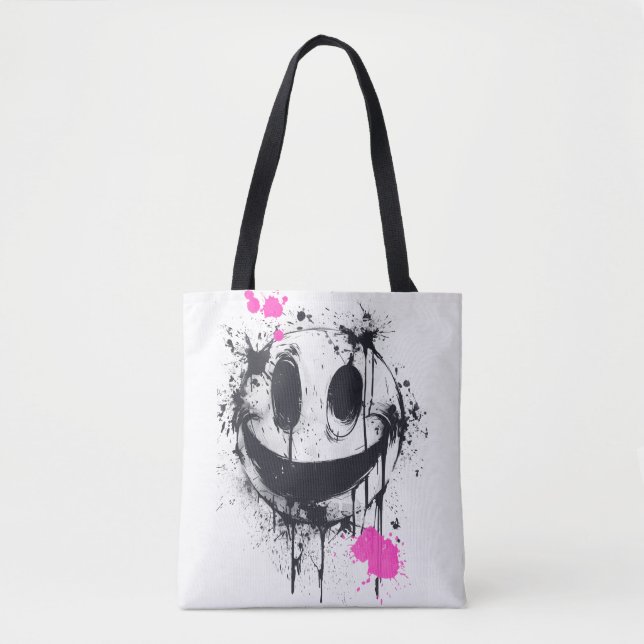 Bolsa Tote Sorriso ácido (Frente)