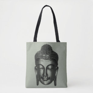 Bolsa Tote Sorriso Buda II - preto de meio tom + suas ideias