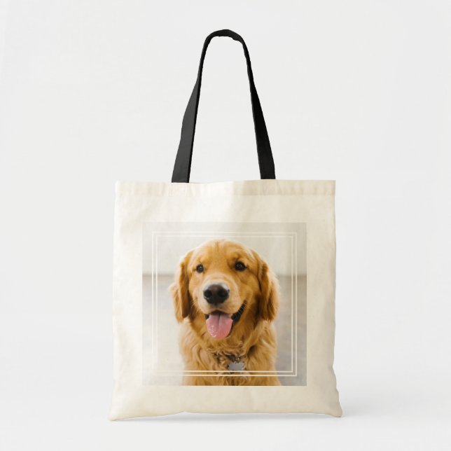 Bolsa Tote Sorriso de ouro Retriever (Frente)