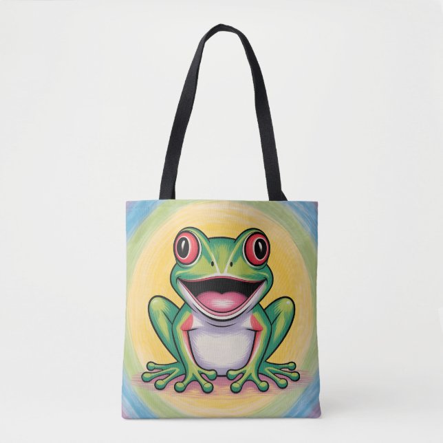 Bolsa Tote Sorriso Gentil do Sapo (Frente)