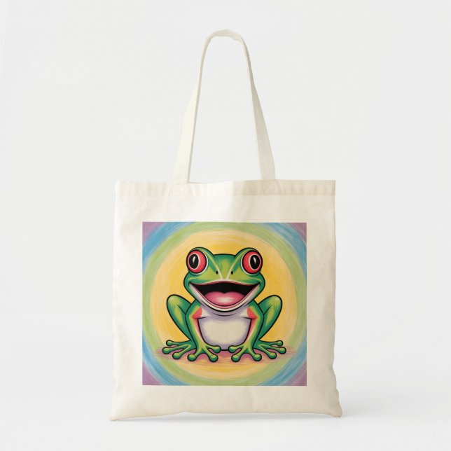 Bolsa Tote Sorriso Gentil do Sapo (Frente)