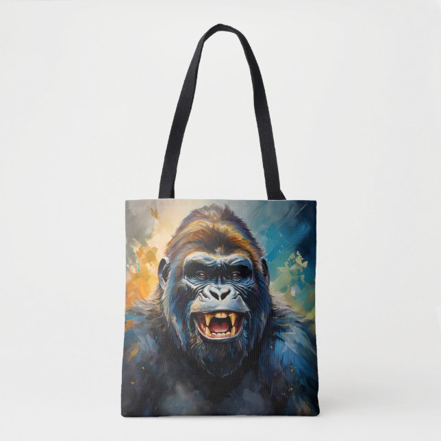 Bolsa Tote Sorriso Grande de Gorilla (Frente)