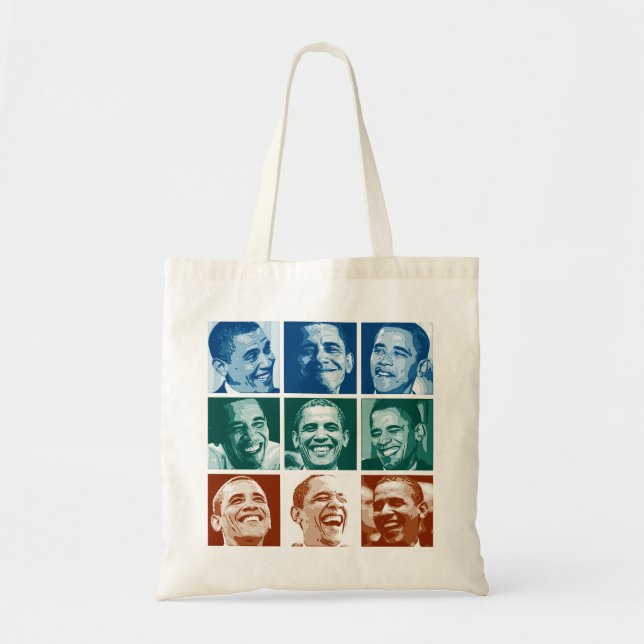 Bolsa Tote Sorrisos de Obama (Frente)