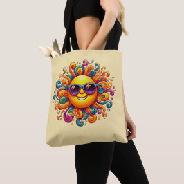 Bolsa Tote Sorrisos Sunny de Verão-