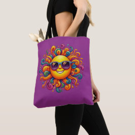 Bolsa Tote Sorrisos Sunny de Verão-