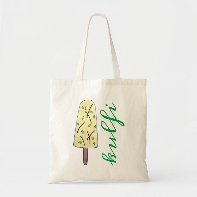 Bolsa Tote Sorvete de Comida índia Kulfi Qulfi congelado (Frente)