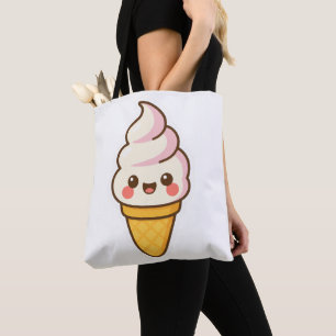 Bolsa Tote Sorvete Kawaii doce
