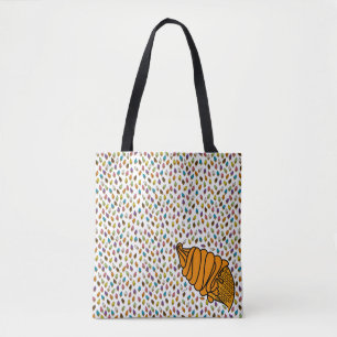 Bolsa Tote Sorvete Laranja Colorido Cone icecreamliciou S