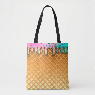 Bolsa Tote sorvete Pia-Pia-Pia-Pinta-Pinta Com Préteses