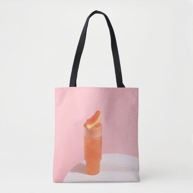 Bolsa Tote Sorvete rosa no cone (Frente)