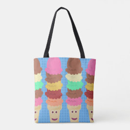 Bolsa Tote Sorvetes de Cartoon Coloridos Altos e Saborosos Co