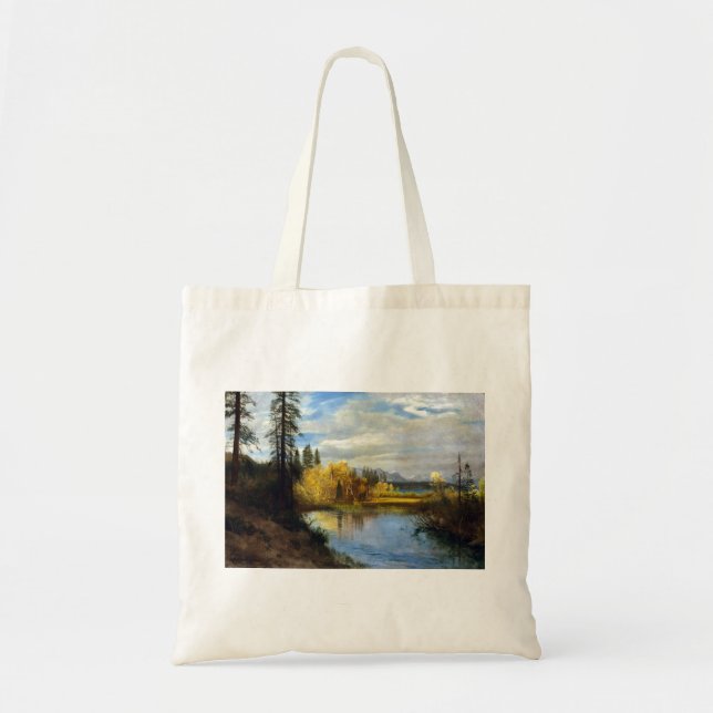 Bolsa Tote Sotaque Albert Bierstadt no lago Tahoe (Frente)
