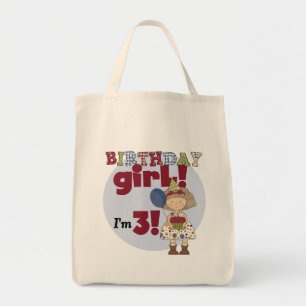 Bolsa Tote Sou 3 Camisetas e presentes de aniversário