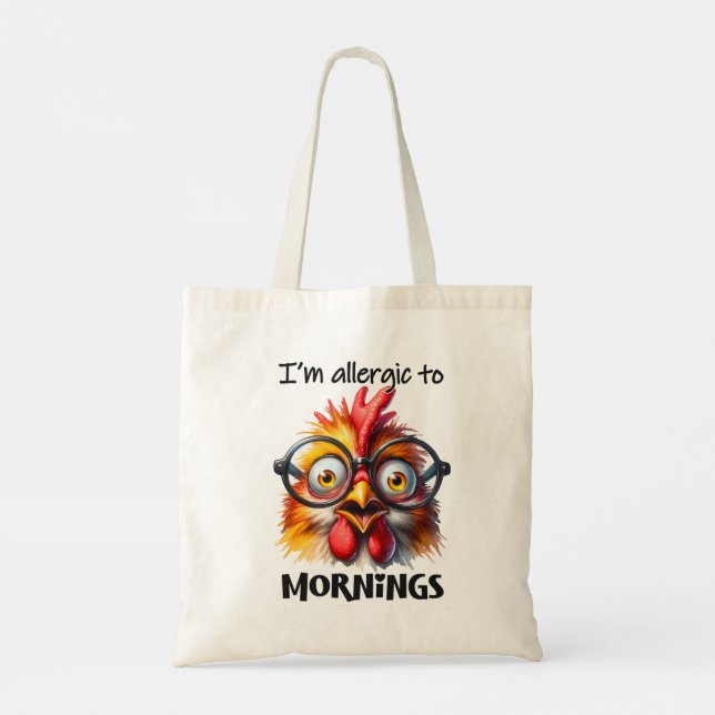 Bolsa Tote Sou alérgico às manhãs! (Verso)