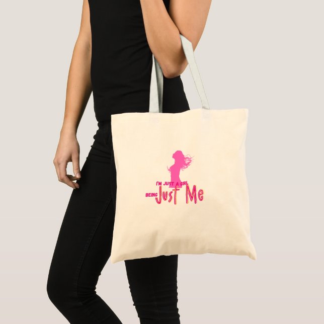 Bolsa Tote sou apenas garota (Frente (produto))