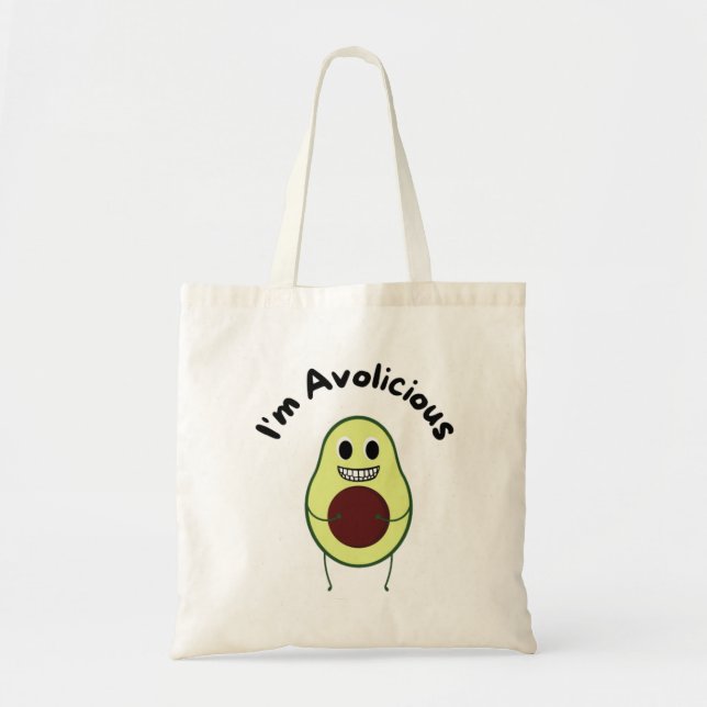 Bolsa Tote Sou Avolicioso - Fruta Engraçado (Frente)