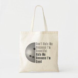 Bolsa Tote Sou Bonita, Sou Boa Cinza Boliche