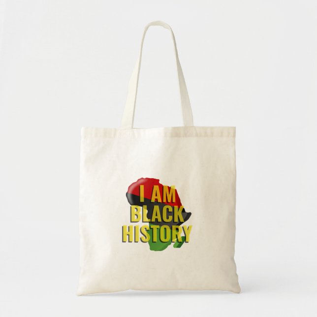 Bolsa Tote Sou História Negra (Frente)