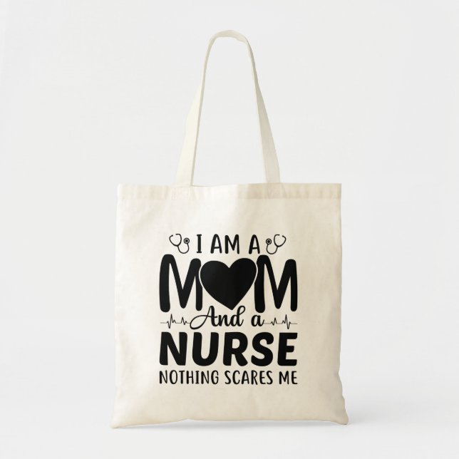 Bolsa Tote Sou Mãe E Enfermeira (Frente)