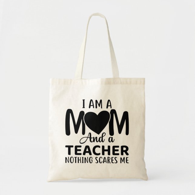 Bolsa Tote Sou Mãe E Professora (Frente)