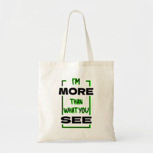 Bolsa Tote Sou Mais do Que Você Vê Design de Tipografia Negri