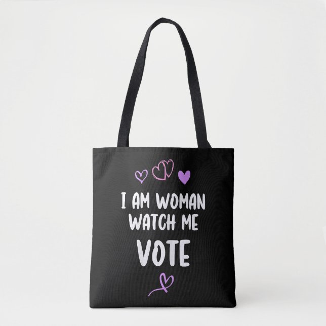 Bolsa Tote Sou Mulher, Cuidado Para Votar (Frente)