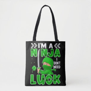 Bolsa Tote Sou Ninja, não preciso de Rua de sorte.