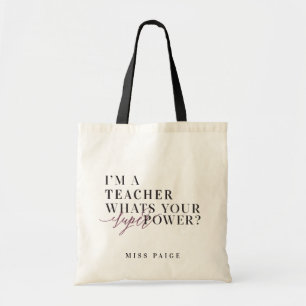 BOLSA TOTE SOU PROFESSOR, QUAL É A SUA SUPER PODER?