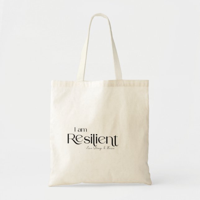 Bolsa Tote Sou Resiliente Trendy Tote Bag (Frente)