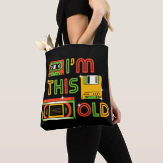 Bolsa Tote Sou tão velho para tecnologia