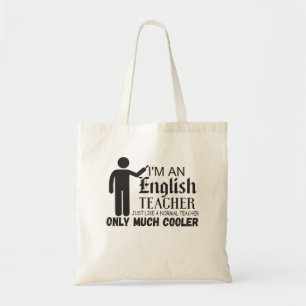 Bolsa Tote Sou um professor de inglês como um professor norm