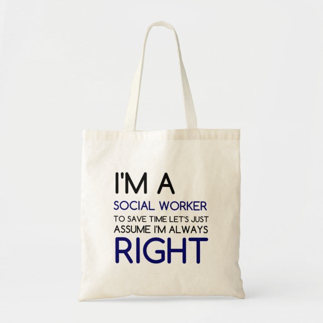 BOLSA TOTE SOU UM TRABALHADOR SOCIAL (Frente)