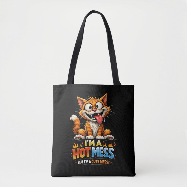 Bolsa Tote Sou uma Bagunça Completa (Frente)