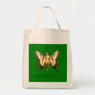 Bolsa Tote Sou uma mulher que sonhava ser uma borboleta?