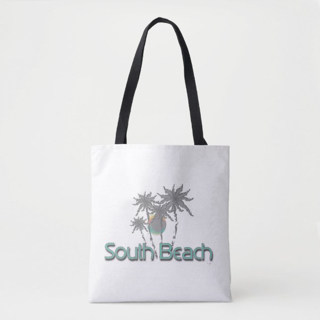 Bolsa Tote South Beach Miami, FL, Tropical, Legal (Frente)