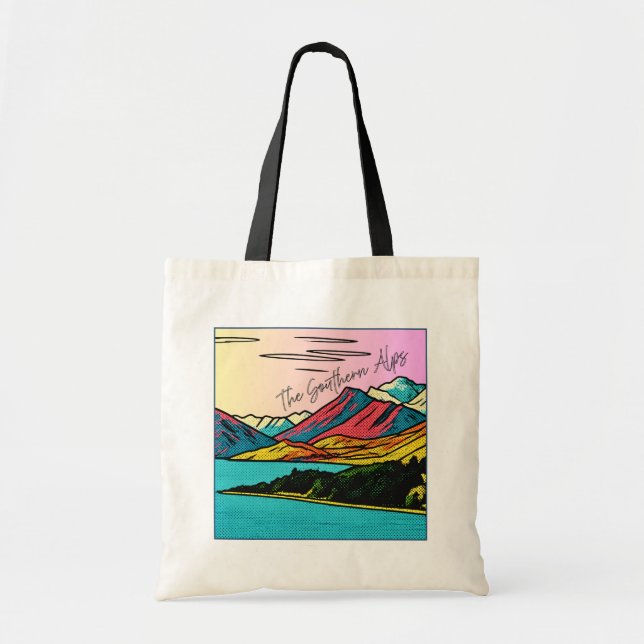 Bolsa Tote Southern Alps Landscape Double-Sided Tote Bag (Frente)
