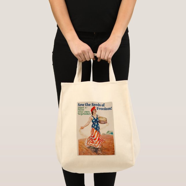 Bolsa Tote Sow the Seeds of Freedom! (Frente (produto))
