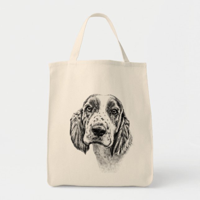 Bolsa Tote Spaniel de Brittany (Frente)