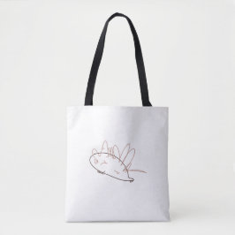 Bolsa Tote Sparky oouriço descuidado - Desenhado à Mão para C
