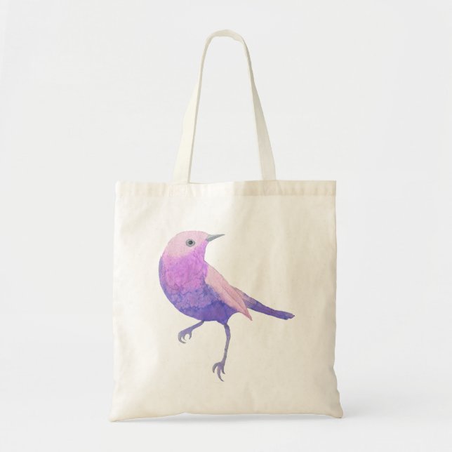 Bolsa Tote Sparrow Púrpura E Rosa (Frente)