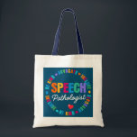 Bolsa Tote Speech Therapy Therapist SLP LIFE Speech<br><div class="desc">Speech Therapy Therapist SLP LIFE Speech Pathologist Squad Gift. Perfect gift for your dad,  mom,  papa,  men,  women,  friend and family members on Thanksgiving Day,  Christmas Day,  Mothers Day,  Fathers Day,  4th of July,  1776 Independent day,  Veterans Day,  Halloween Day,  Patrick's Day</div>