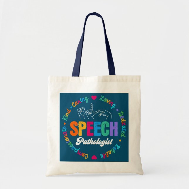 Bolsa Tote Speech Therapy Therapist SLP LIFE Speech (Frente)