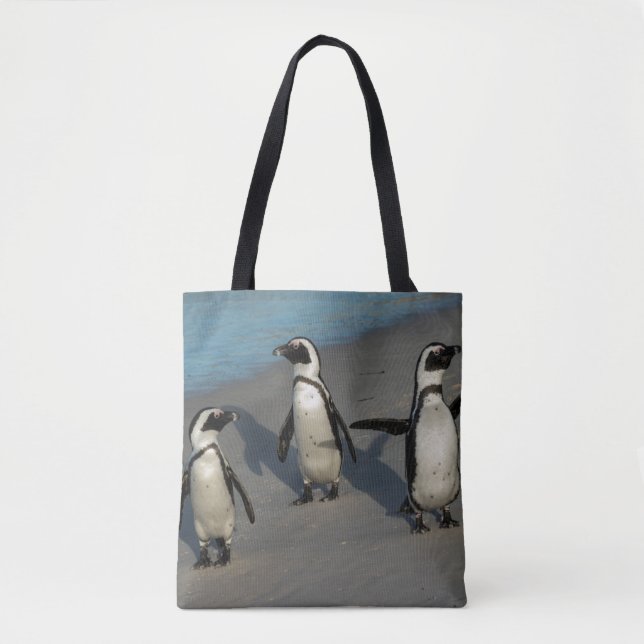 Bolsa Tote Spheniscus africano Demersus dos pinguins | (Frente)