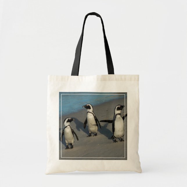 Bolsa Tote Spheniscus africano Demersus dos pinguins | (Frente)